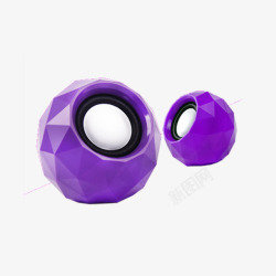 紫色迷你低音炮素材