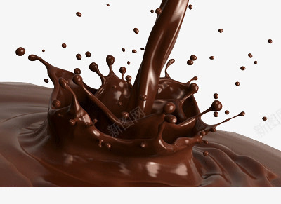 喷溅的巧克力液体png免抠素材_新图网 https://ixintu.com 丝滑 棕色 粘稠
