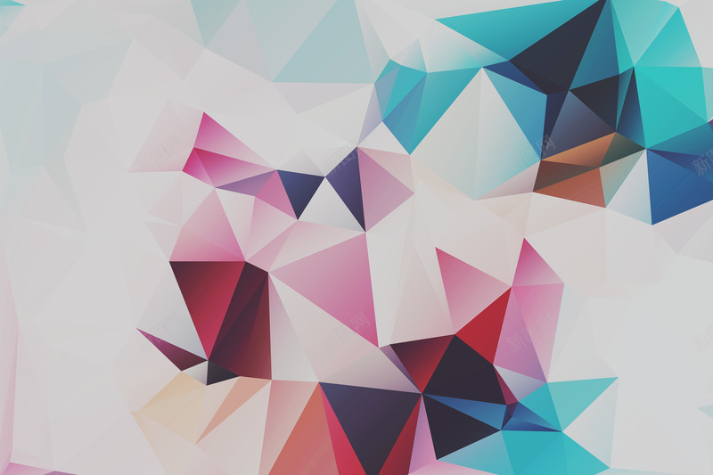 彩色三角形立体壁纸png免抠素材_新图网 https://ixintu.com 三角形 壁纸 彩色 立体