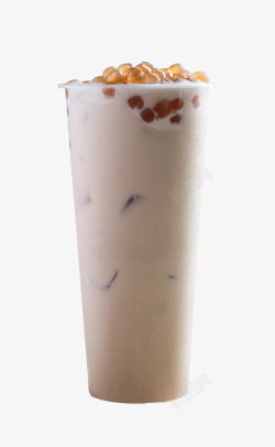 广告杯免抠PNG素材实物一杯珍珠奶茶高清图片