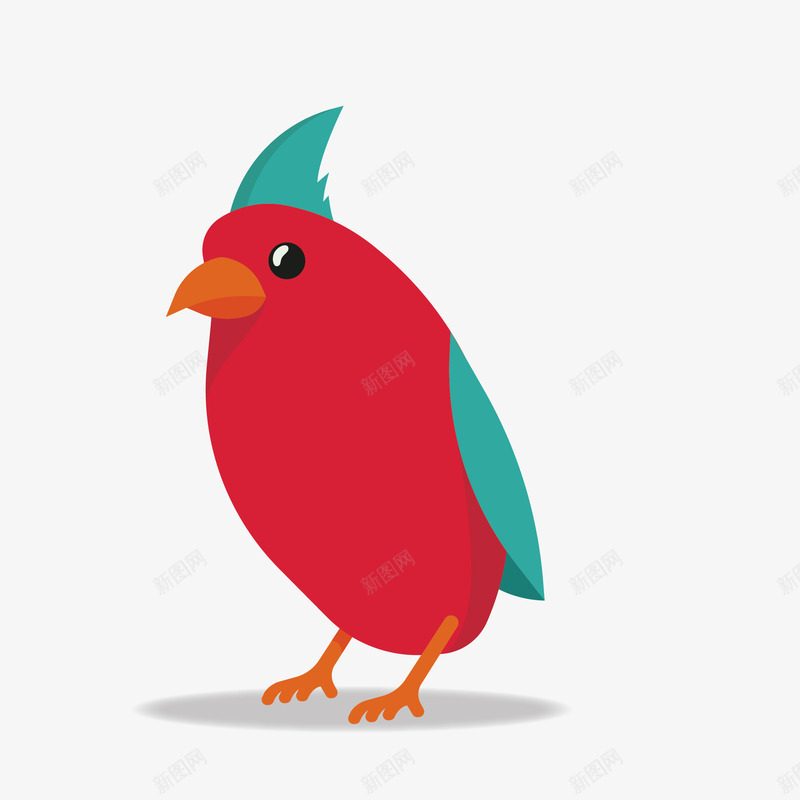 红色创意鸟儿矢量图eps免抠素材_新图网 https://ixintu.com 创意 动物 卡通 图案 小清新 简约 红色 装饰 鸟 鸟类 鸟雀 矢量图