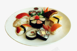 海鲜三纹鱼寿司素材