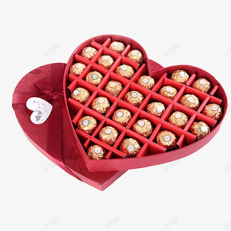 巧克力礼物盒png免抠素材_新图网 https://ixintu.com 包装 巧克力 礼物盒 红色