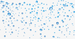 液体气泡蓝色水滴背景高清图片