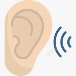 听力耳朵听力装饰图标高清图片