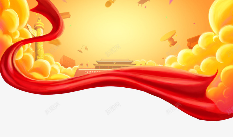 喜庆中国png免抠素材_新图网 https://ixintu.com 喜庆 气氛 气球 红色