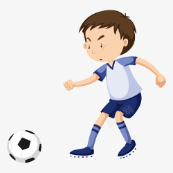 世界杯卡通人物卡通踢足球比赛人物矢量图高清图片