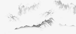 中国风双十一双十一山水元素高清图片