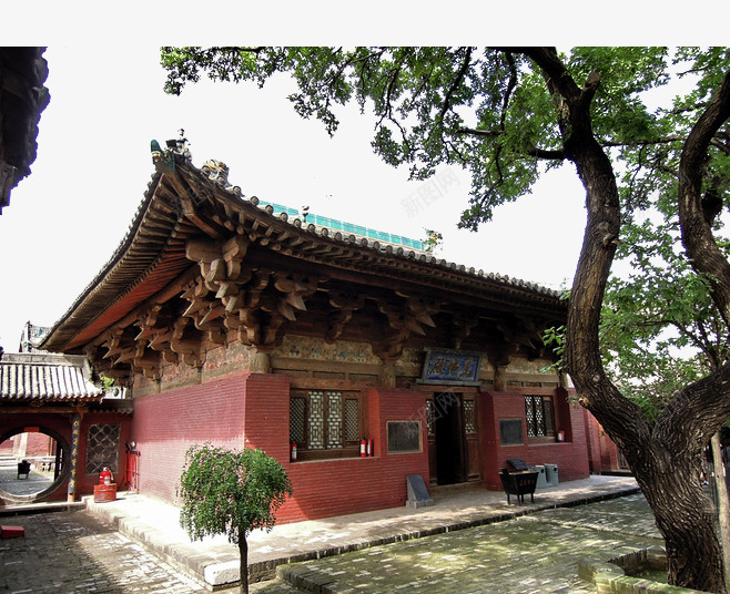 河北兴隆寺厢房psd免抠素材_新图网 https://ixintu.com 兴隆寺 厢房 寺院 旅游 河北