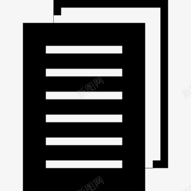 文件文件填充页堆叠iOS标签栏图标图标