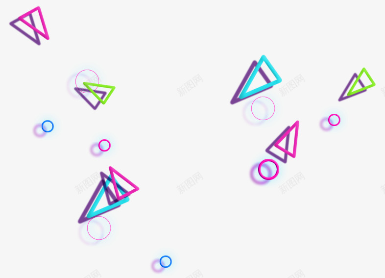 彩色重叠三角形卡通png免抠素材_新图网 https://ixintu.com 三角形 卡通 彩色 素材 重叠