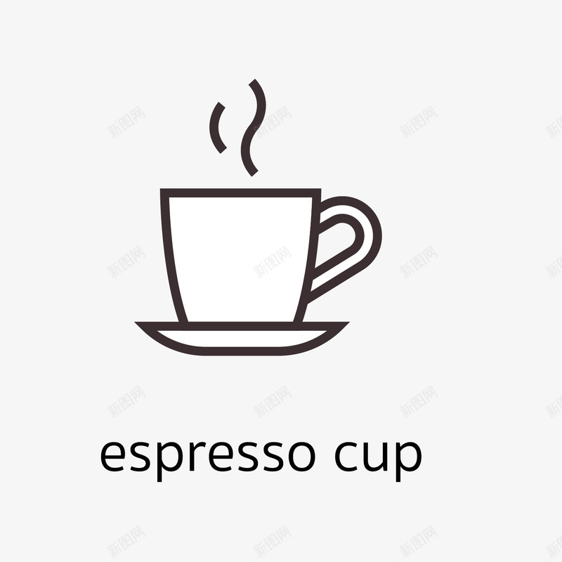 美味的咖啡的手绘矢量图图标ai_新图网 https://ixintu.com 冒烟 创意 卡通 卡通图标 可爱 咖啡店相关 杯子 白色咖啡杯 简单 矢量图
