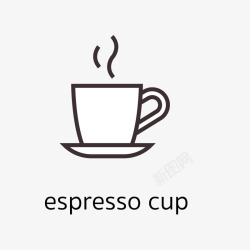 咖啡相关美味的咖啡的手绘矢量图图标高清图片