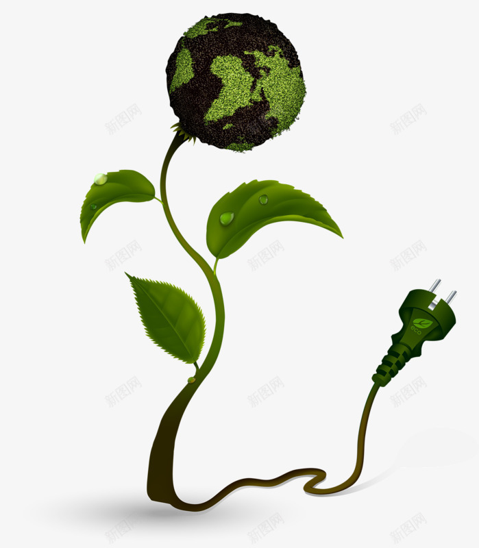 绿色小球植物png免抠素材_新图网 https://ixintu.com 好看 小球 简单 绿色