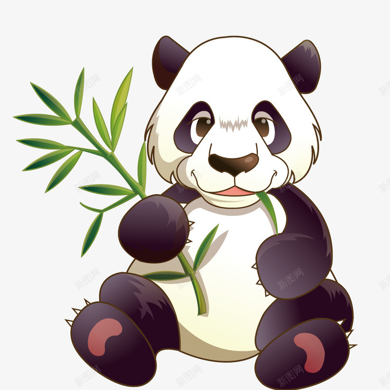 动物世界熊猫png免抠素材_新图网 https://ixintu.com 再吃珠子的熊猫 可爱的小熊猫 手绘的吃东西的熊猫