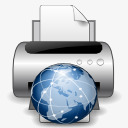 网络打印机设备打印机网络图标高清图片