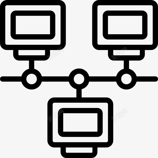 网络图标png_新图网 https://ixintu.com SEO和网络 主机 多媒体 存储 技术 数据库 文件 服务器 网络