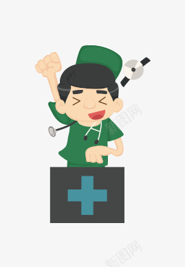 绿色衣服男护士过关png免抠素材_新图网 https://ixintu.com 男护士过关 绿色 衣服