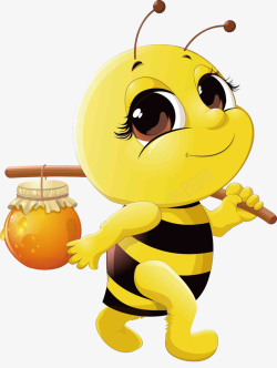 花粉背景图png素材挑蜂蜜的蜜蜂高清图片