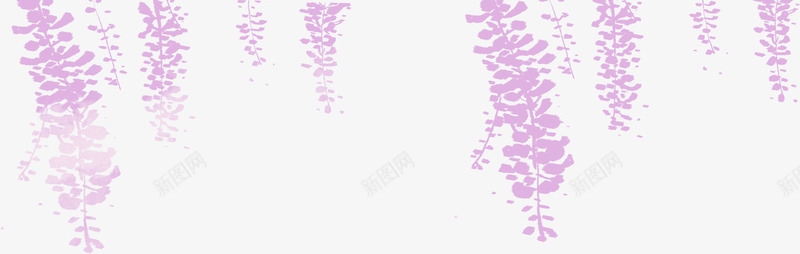 手绘紫色春季装饰png免抠素材_新图网 https://ixintu.com 春季 紫色 装饰