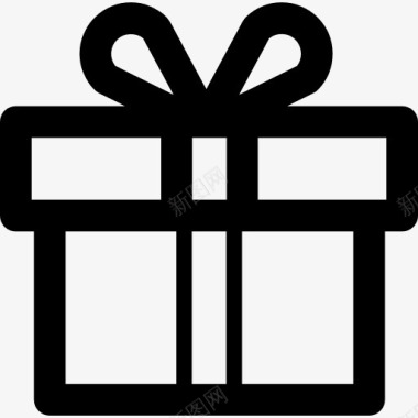 礼品篮结婚周年礼物盒外形图标图标