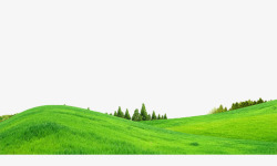 绿色草坡矢量图绿皮土坡高清图片
