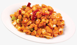 中国传统文化吃宫保鸡丁高清图片