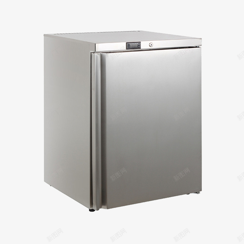 灰色迷你冰箱png免抠素材_新图网 https://ixintu.com 冰柜 单开门冰箱 家用电器 小型厨具 小型电器 灰色 迷你冰箱