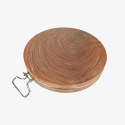 棕色圆柱形切菜墩木台素材