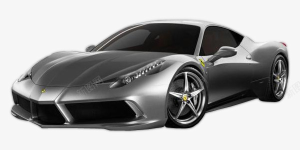 银色法拉利png免抠素材_新图网 https://ixintu.com Ferrari 产品实物 小车 赛车 跑车