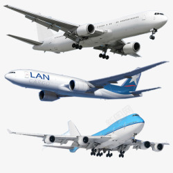三架飞机飞机装饰高清图片
