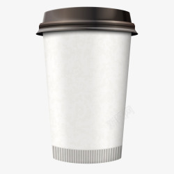 咖啡一次性纸杯餐饮店用环保纸杯矢量图高清图片