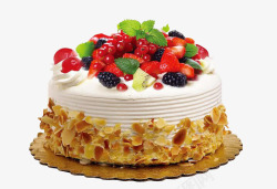 桑葚水果生日蛋糕素材