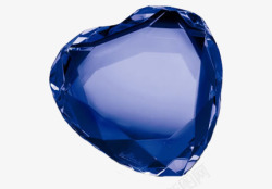 蓝宝石心形素材