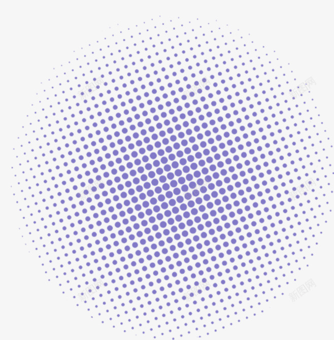 创意手绘合成紫色的波点效果png免抠素材_新图网 https://ixintu.com 创意 合成 效果 紫色