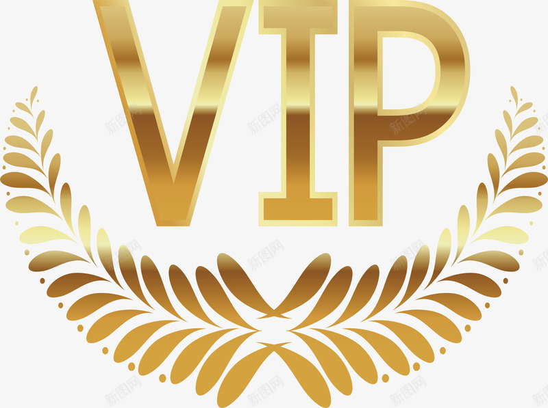 金色vippng免抠素材_新图网 https://ixintu.com vip 会员 创意 加会员 矢量素材