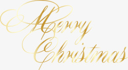金色斑驳字体圣诞快乐英文字体矢量图高清图片