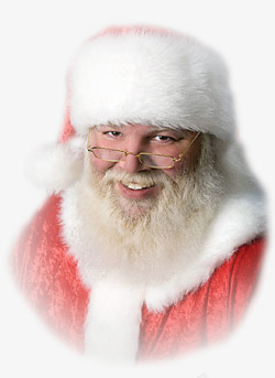 圣诞老人戴眼镜素材