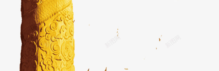 雕刻雕花柱子红色飘带png免抠素材_新图网 https://ixintu.com 柱子 红色 织带 雕刻 雕花 飘带