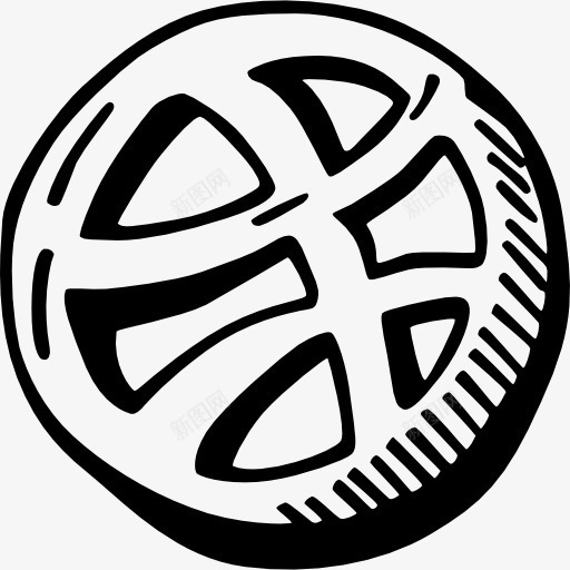 运球画标志图标png_新图网 https://ixintu.com Dribbble 体育 标识 社交媒体 社交网络 篮 篮球