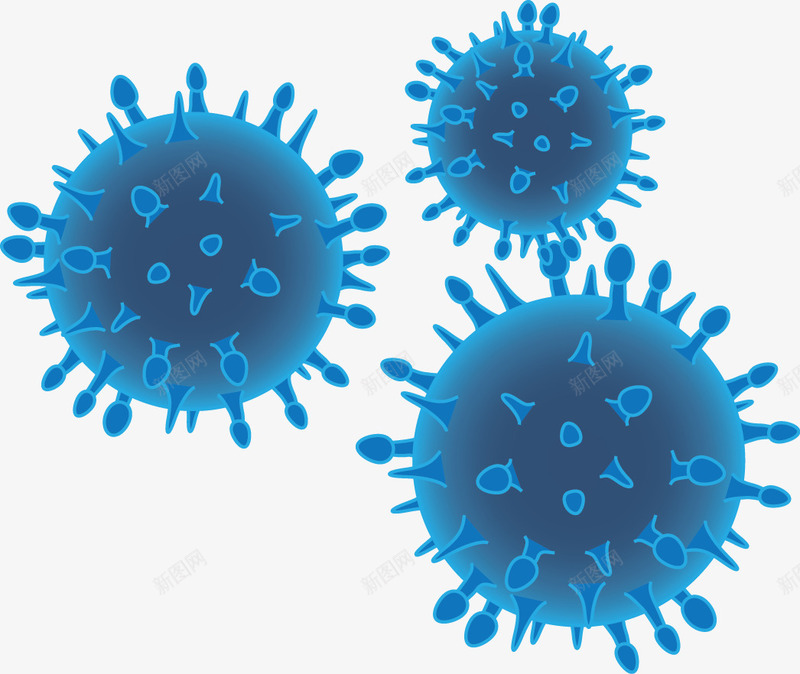手绘蓝色生物细胞png免抠素材_新图网 https://ixintu.com 三个细胞 化学 实验 生物知识 细胞 细胞组织