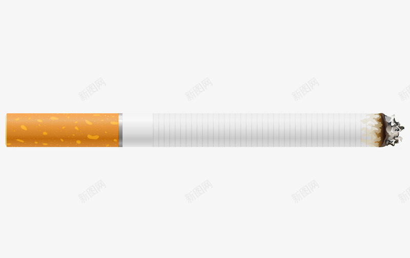 点燃的香烟png免抠素材_新图网 https://ixintu.com 一根烟 烟头 白色 香烟 黄色