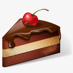 巧克力蛋糕3D食品图标png_新图网 https://ixintu.com 3d png 图标 巧克力 蛋糕 食品