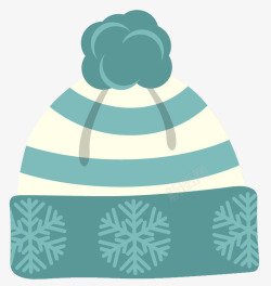 冬季棉靴手绘冬季棉质加棉加厚雪花图案儿高清图片