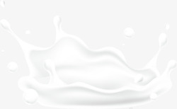 健康牛奶牛奶飞溅元素矢量图素材