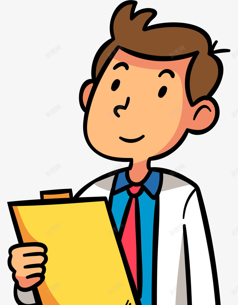 听诊的卡通医务人员png免抠素材_新图网 https://ixintu.com 世界红十字日 医生 听诊 手绘 矢量图案 诊断