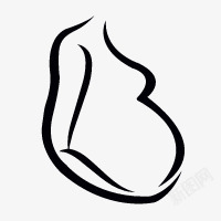 怀孕检查精美孕妈妈图标高清图片
