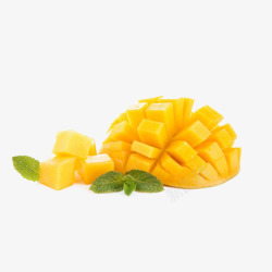营养果汁芒果和椰果高清图片