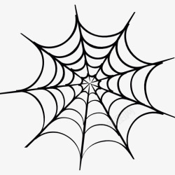 矢量蜘蛛蜘蛛网图标高清图片