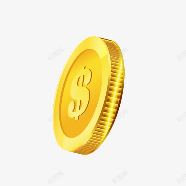 金色金属硬币png免抠素材_新图网 https://ixintu.com 硬币 硬币样机 装饰 质感 金属 金币
